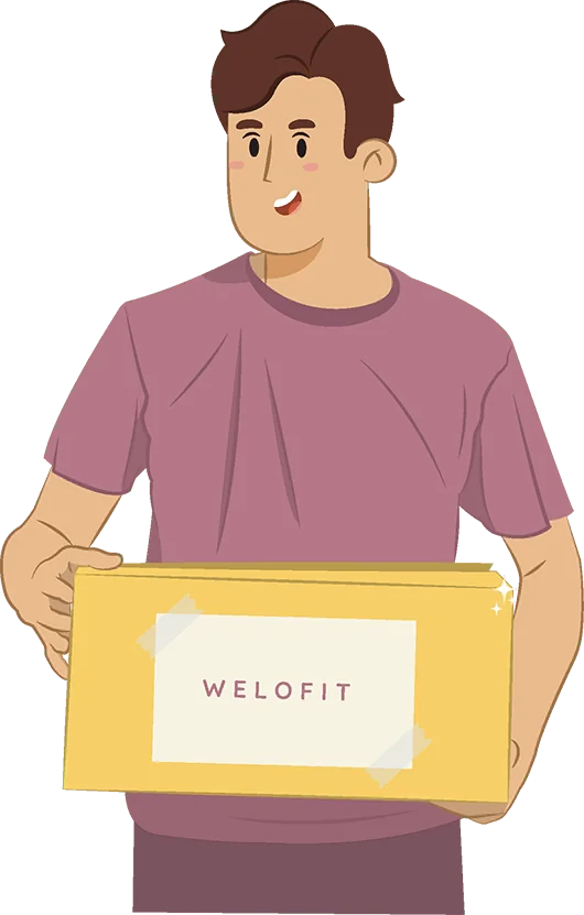 Agen Welofit membawa paket kiriman