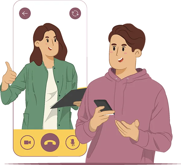 Ilustrasi tim Welofit mendampingi agen