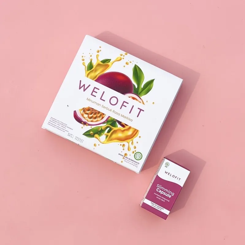 Box Welofit dan kemasan Welofit Slimming Capsule